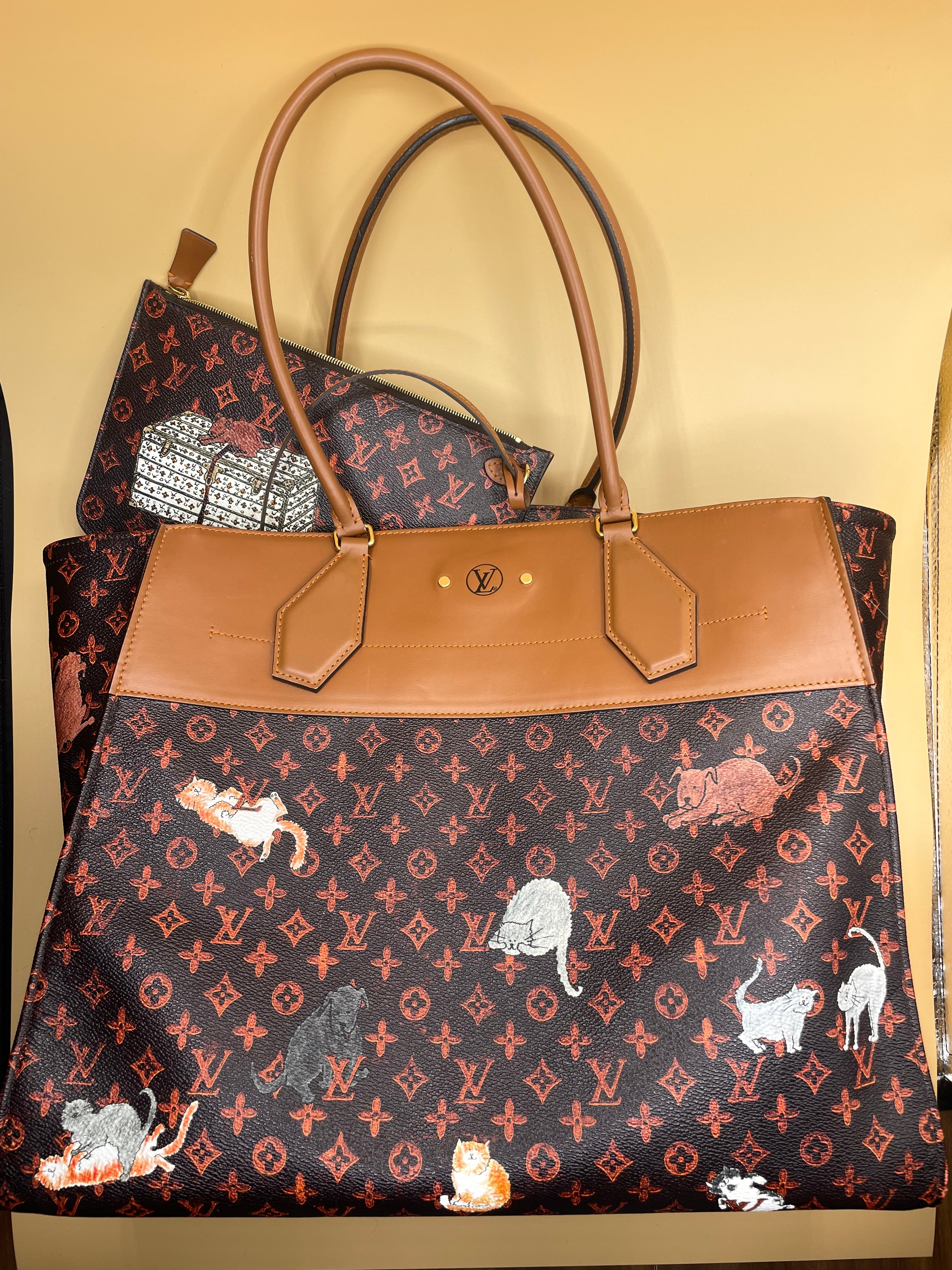 Louis Vuittona City Steamer Handbag Limited Edition Grace Coddington Catog  at 1stDibs
