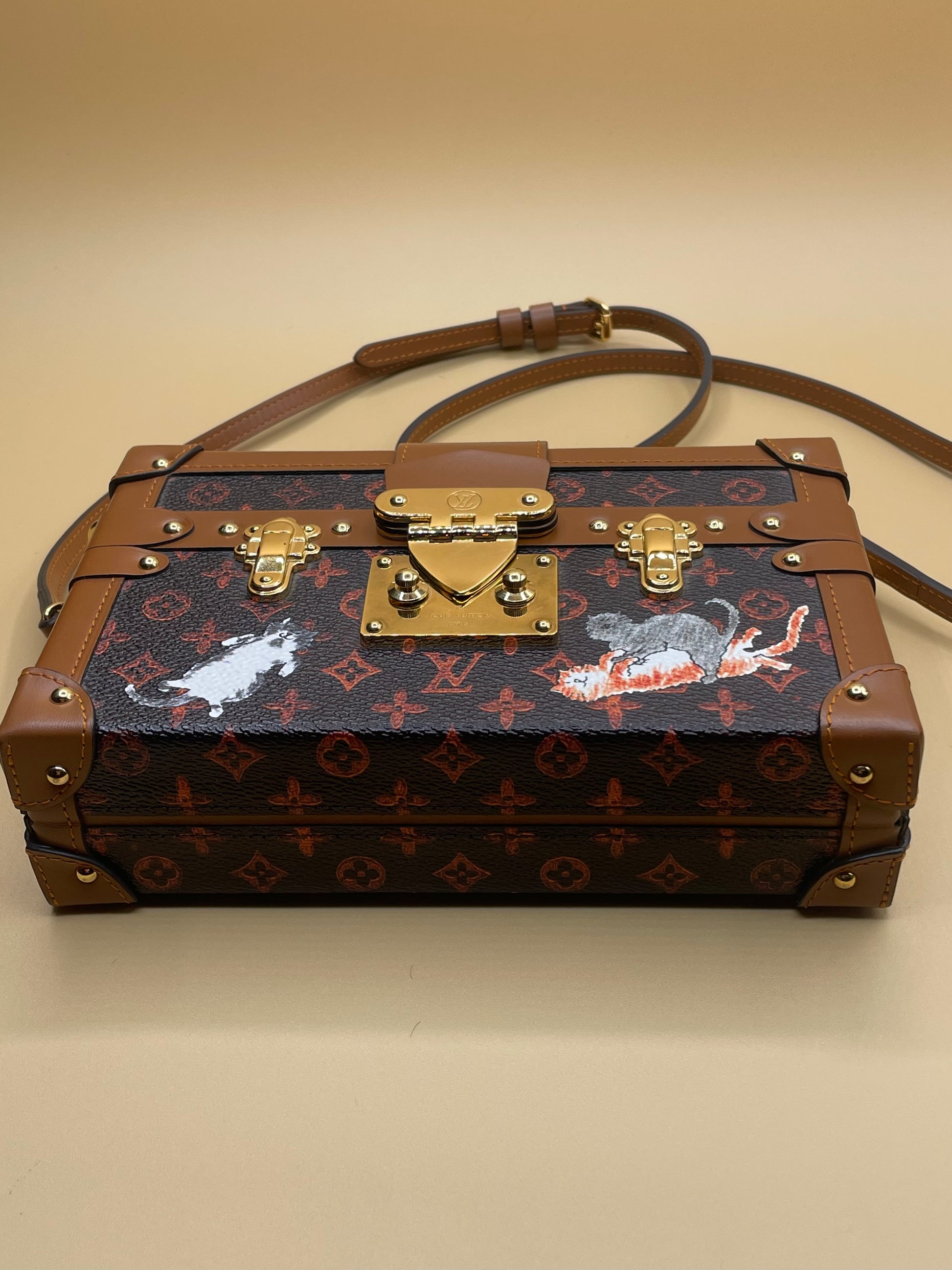 Louis Vuitton Catogram Trunk Mini Essentials Clutch Cat bag